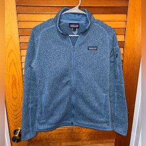 Patagonia Women’s Better Sweater Fleece Full Zip Jacket, blue- size small